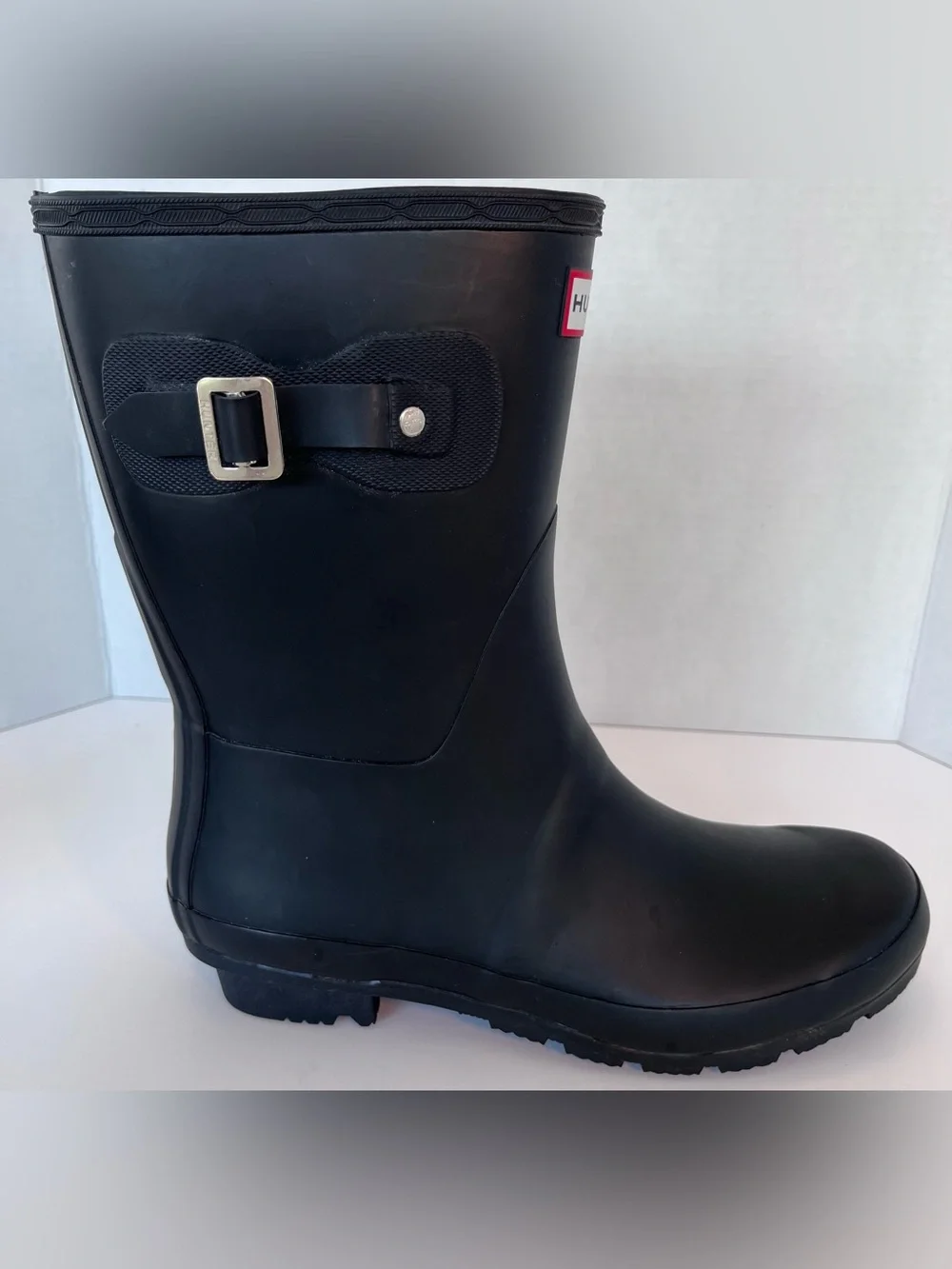 Hunter Original Tall Matte Black Mid-Calf Rubber Rain Boots